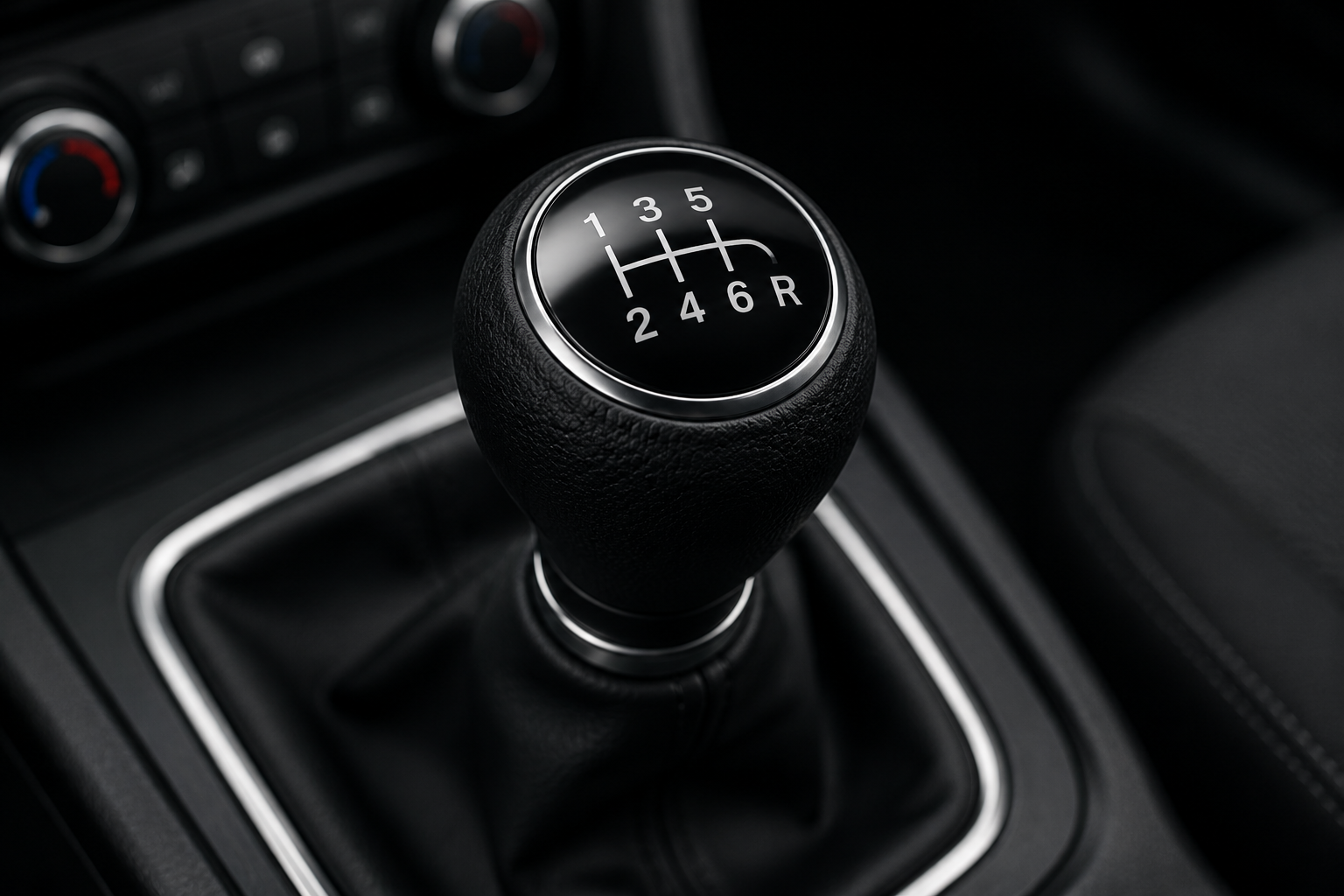 Manual gear stick for manual driving lessons