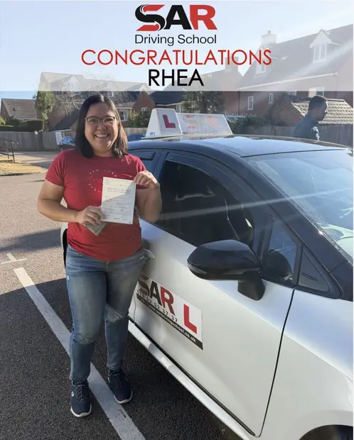 Rhea, passed with SAR Driving School