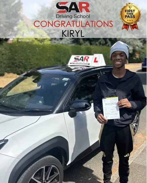 Kiryl, first-time pass with SAR Driving School