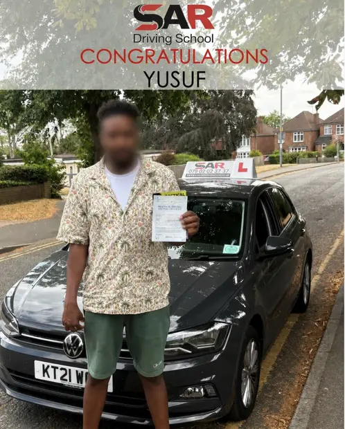 Yusuf, passed with SAR Driving School