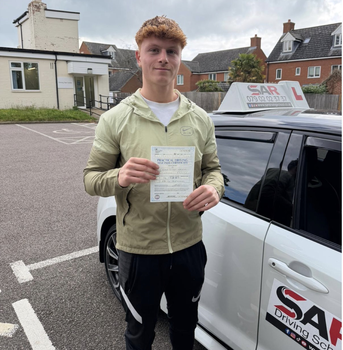 SAR Driving School pass photo