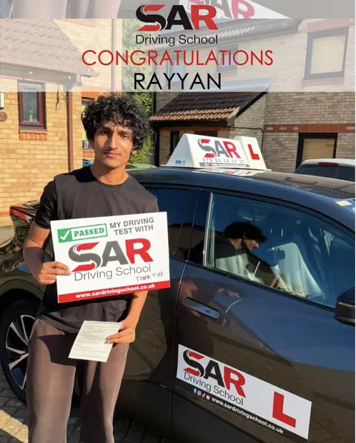 Rayyan, passed with SAR Driving School