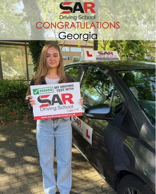Georgia, passed with SAR Driving School