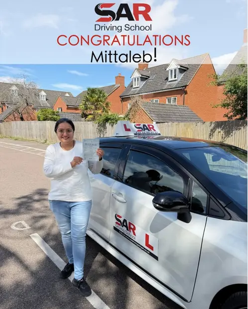 Mittaleb, passed with SAR Driving School