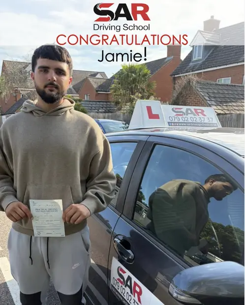 Jamie, passed with SAR Driving School