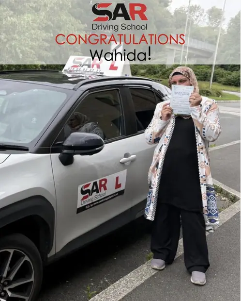Wahida, passed with SAR Driving School