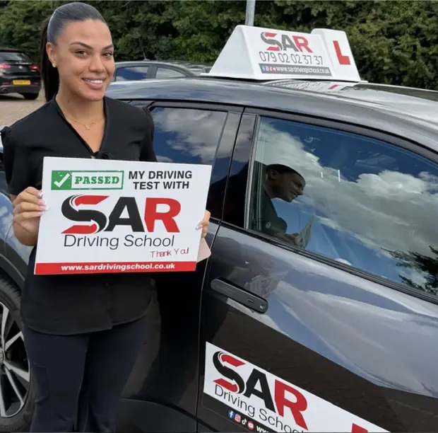 A SAR Driving School pupil, passed with SAR Driving School