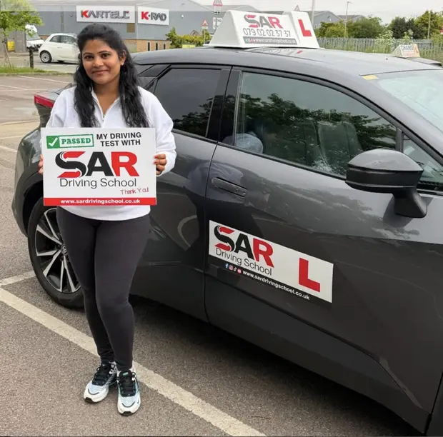 A SAR Driving School pupil, passed with SAR Driving School
