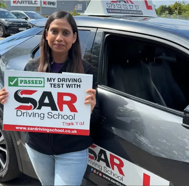 A SAR Driving School pupil, passed with SAR Driving School