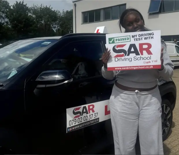 A SAR Driving School pupil, passed with SAR Driving School