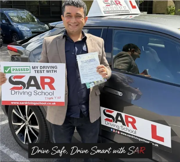 A SAR Driving School pupil, passed with SAR Driving School