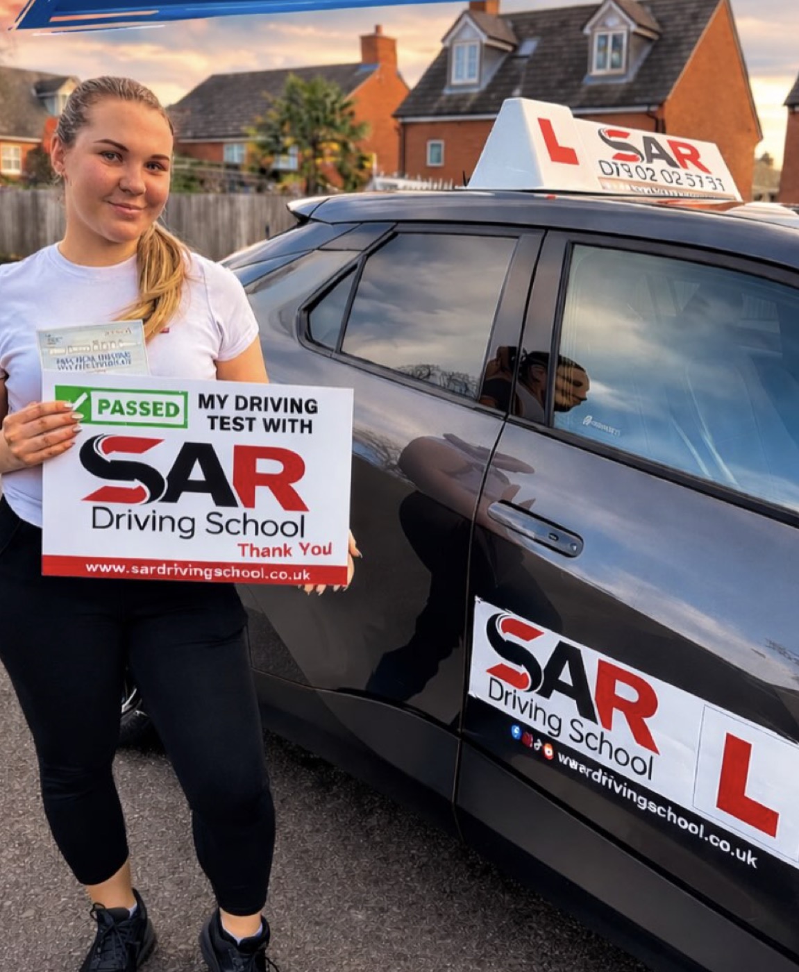 SAR Driving School pass photo