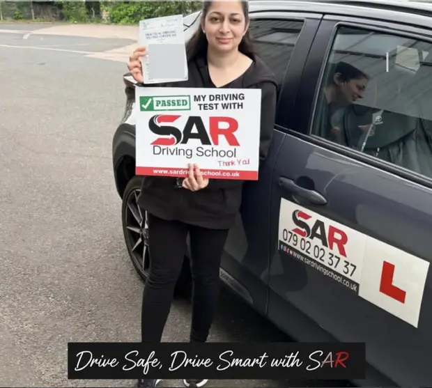 A SAR Driving School pupil, passed with SAR Driving School