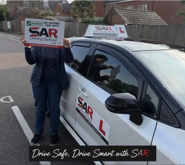 A SAR Driving School pupil, passed with SAR Driving School
