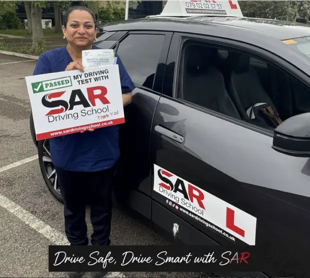 A SAR Driving School pupil, passed with SAR Driving School
