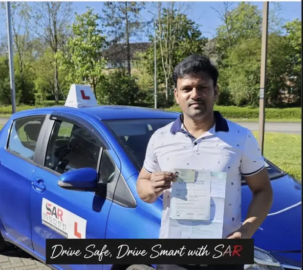 A SAR Driving School pupil, passed with SAR Driving School