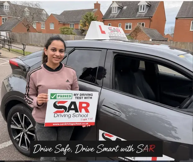 A SAR Driving School pupil, passed with SAR Driving School