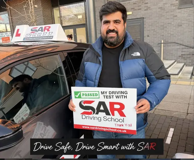 A SAR Driving School pupil, passed with SAR Driving School