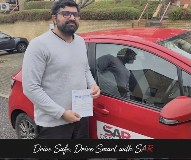 A SAR Driving School pupil, passed with SAR Driving School