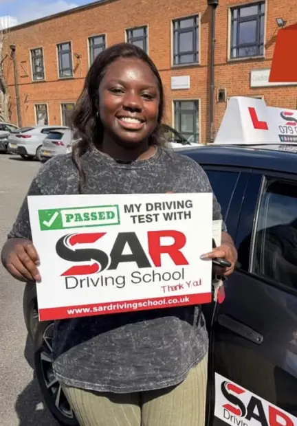 A SAR Driving School pupil, passed with SAR Driving School