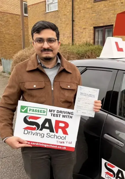 A SAR Driving School pupil, passed with SAR Driving School