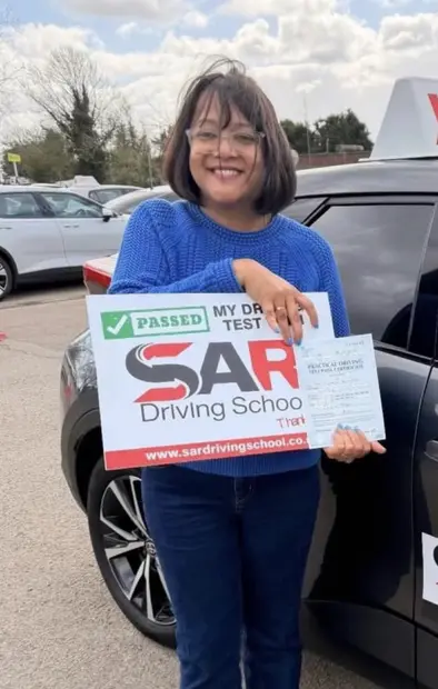 A SAR Driving School pupil, passed with SAR Driving School