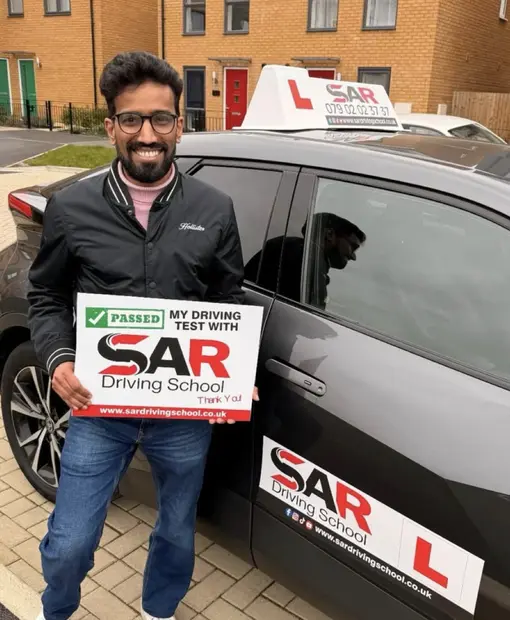 A SAR Driving School pupil, passed with SAR Driving School