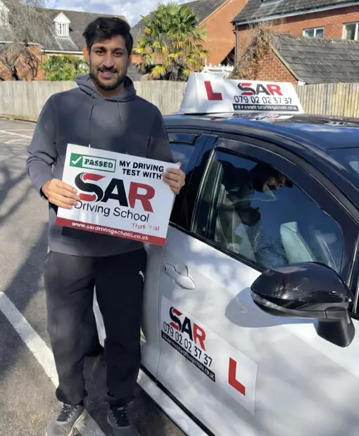 A SAR Driving School pupil, passed with SAR Driving School