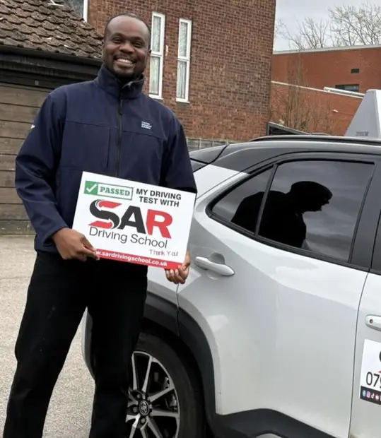 A SAR Driving School pupil, passed with SAR Driving School