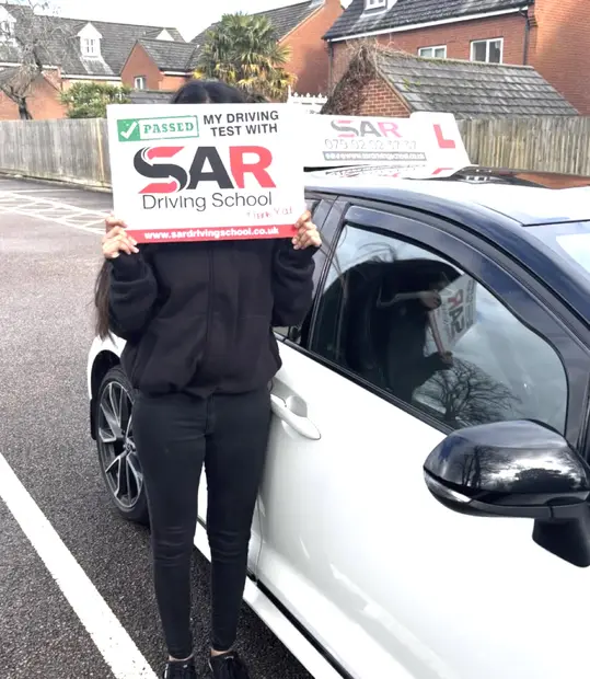A SAR Driving School pupil, passed with SAR Driving School