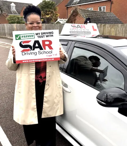 A SAR Driving School pupil, passed with SAR Driving School