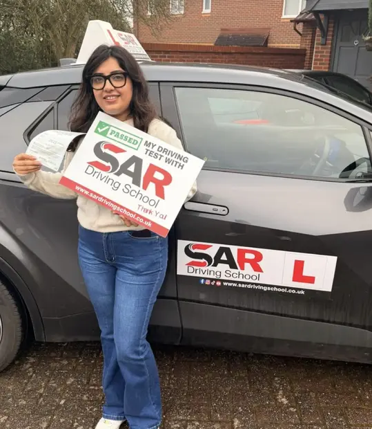 A SAR Driving School pupil, passed with SAR Driving School
