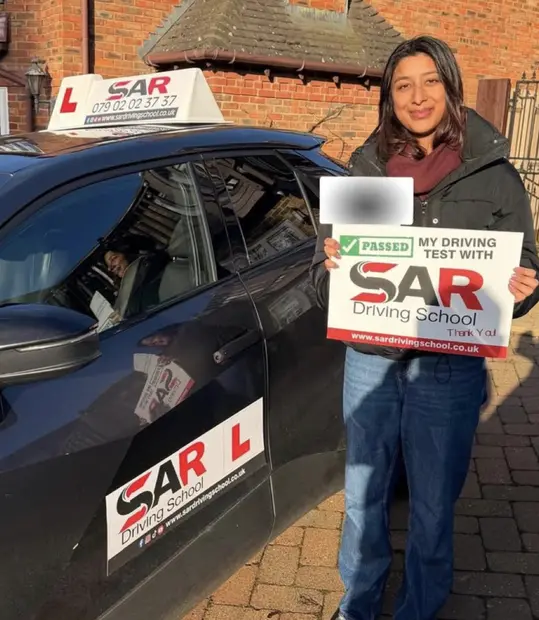 A SAR Driving School pupil, passed with SAR Driving School