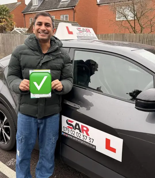 A SAR Driving School pupil, passed with SAR Driving School