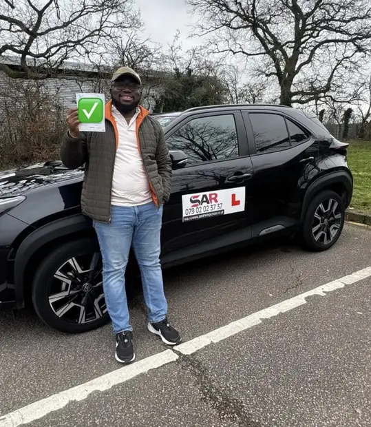 A SAR Driving School pupil, passed with SAR Driving School