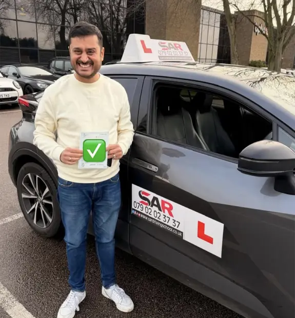 A SAR Driving School pupil, passed with SAR Driving School