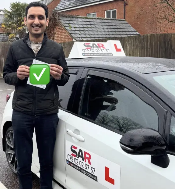 A SAR Driving School pupil, passed with SAR Driving School