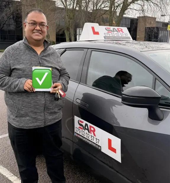 A SAR Driving School pupil, passed with SAR Driving School