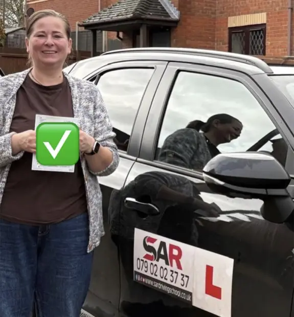 A SAR Driving School pupil, passed with SAR Driving School