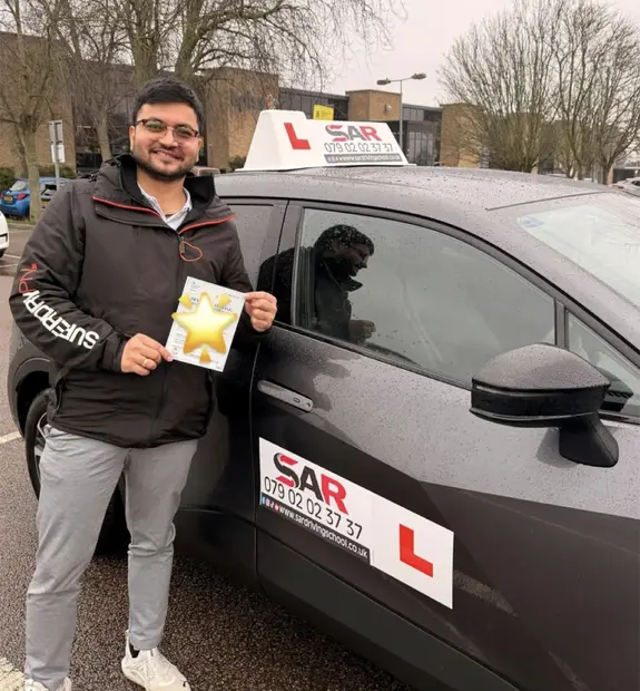 A SAR Driving School pupil, passed with SAR Driving School