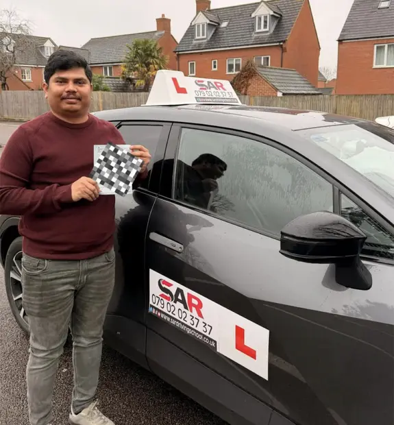 A SAR Driving School pupil, passed with SAR Driving School