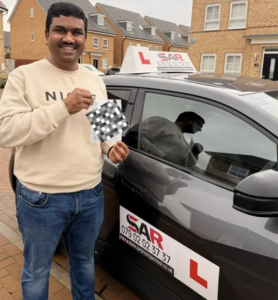 A SAR Driving School pupil, passed with SAR Driving School