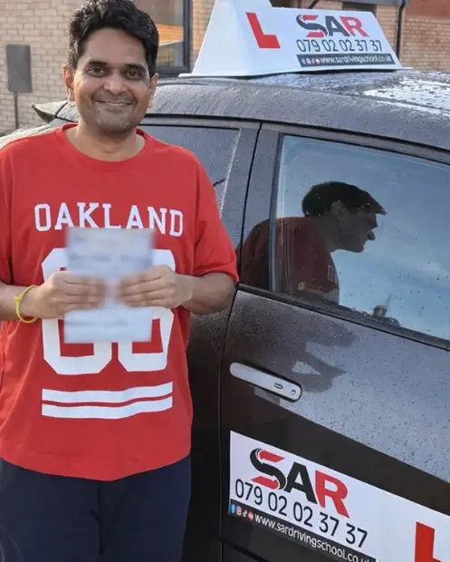 A SAR Driving School pupil, passed with SAR Driving School