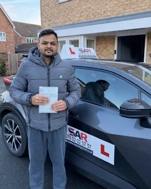 A SAR Driving School pupil, passed with SAR Driving School