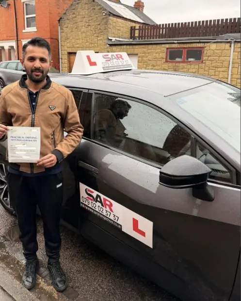 A SAR Driving School pupil, passed with SAR Driving School
