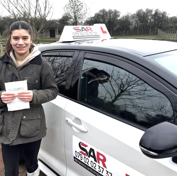 A SAR Driving School pupil, passed with SAR Driving School