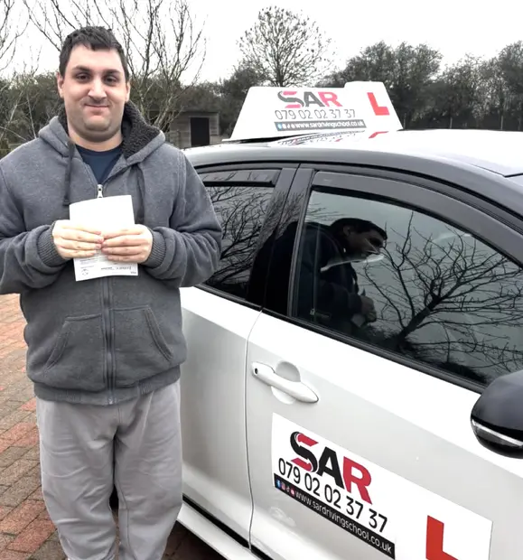A SAR Driving School pupil, passed with SAR Driving School