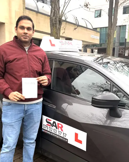 A SAR Driving School pupil, passed with SAR Driving School