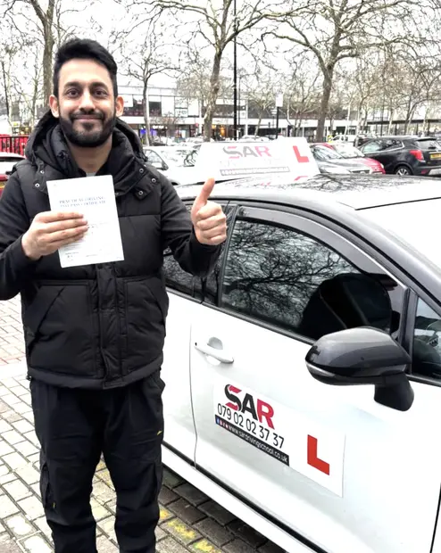A SAR Driving School pupil, passed with SAR Driving School