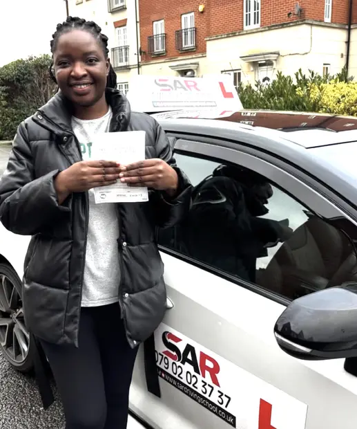 A SAR Driving School pupil, passed with SAR Driving School